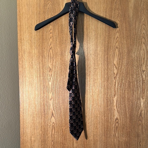 Robert Talbott Black and Brown Ties Geometric Design
